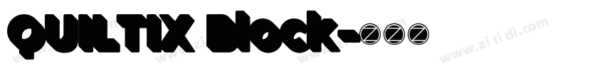 QUILTIX Block字体转换 QUILTIX Block字体转换